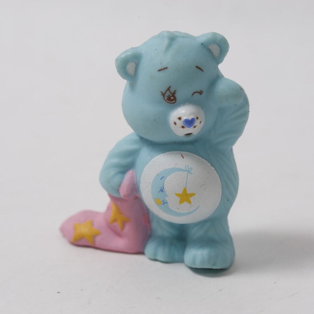 1984 Care Bears Bedtime Bear with a Blanket Toy Figurine ~ 260817-WH 1014